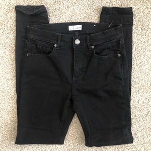 LOFT Black Skinny Jegging 6 Tall